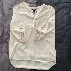 Cream blouse